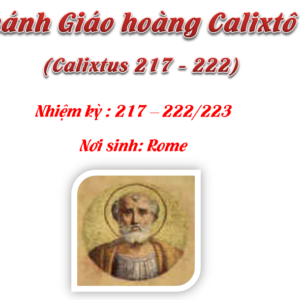 Triều đại 16: Thánh Giáo hoàng Calixtô I